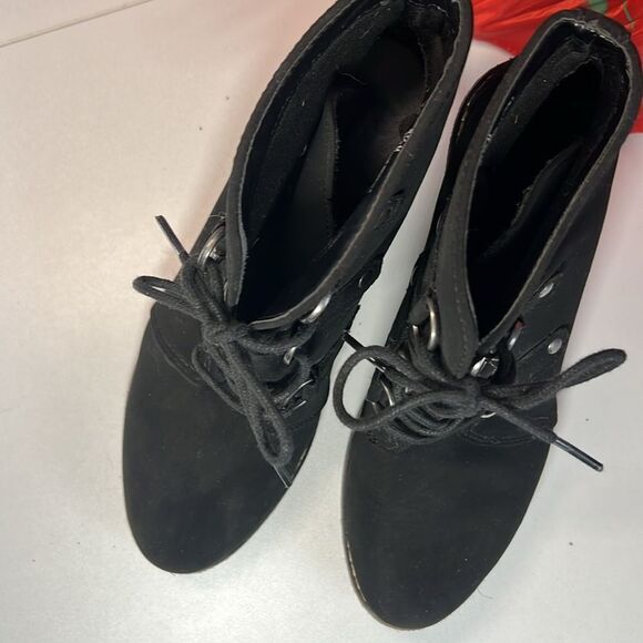 Whitemt. Wedge Lace Up Ankle Boots Booties Women's Size 8.5 Brand new! - Picture 5 of 8